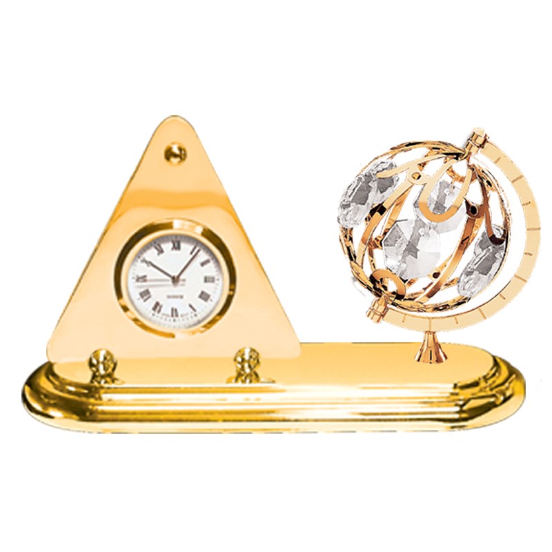 swarovski crystal clock