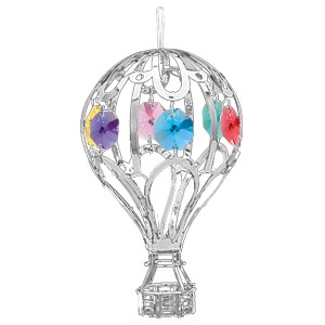 Stamped Swarovski Hot Air Balloon and Cloud sold Boxed with COA VGC Retired